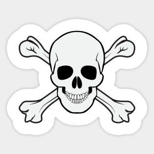 Skull and bones Sticker